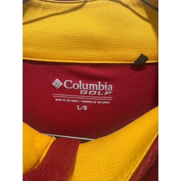 Columbia Golf Men's Large Red 1/4 Zip Pullover Performance Jacket - Picture 2 of 7